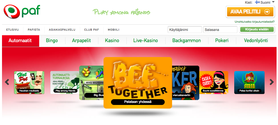 paf casino